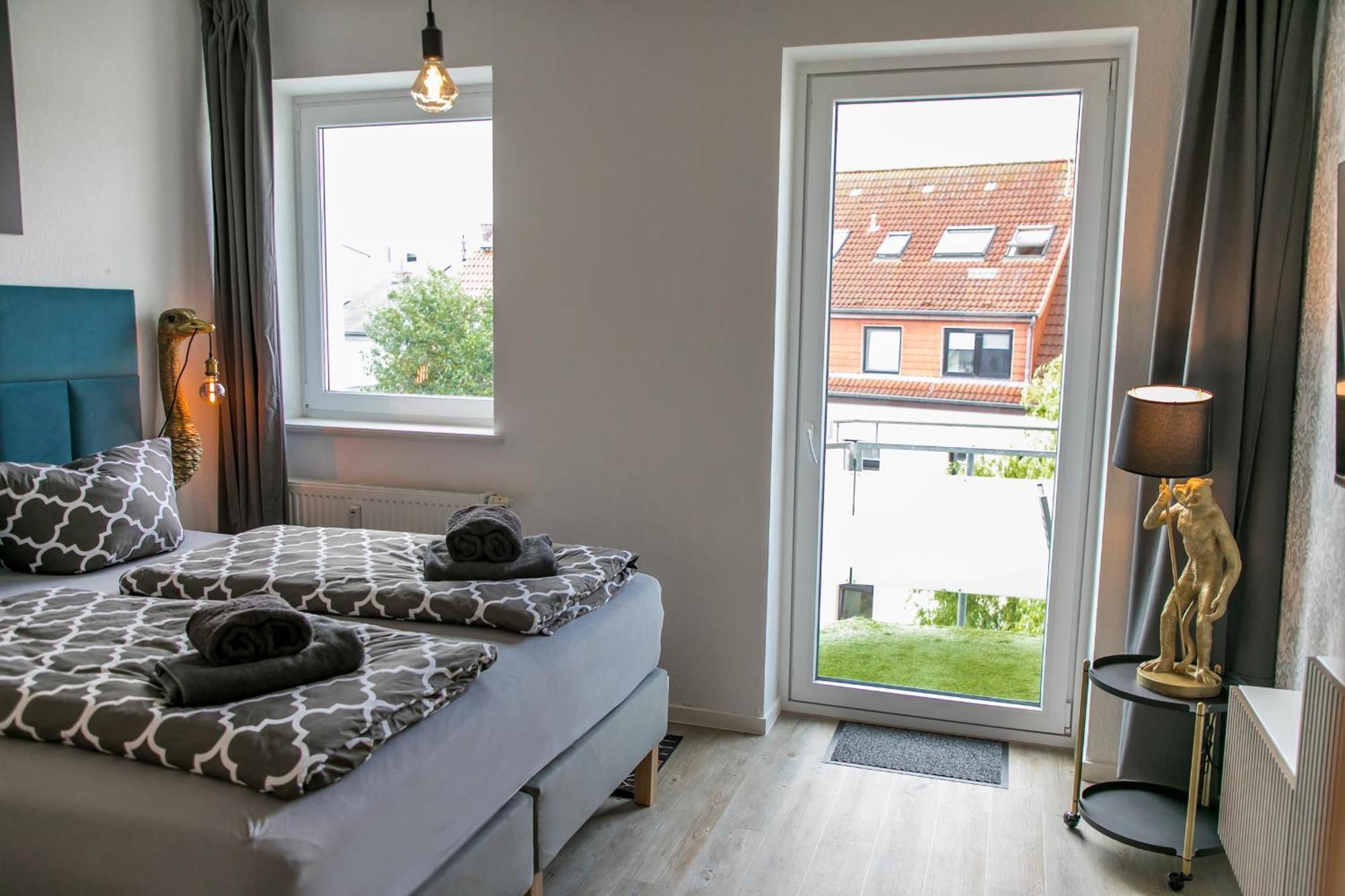 City Apartment "Hans Seat" Rostock Mit Rooftop-Terrasse エクステリア 写真