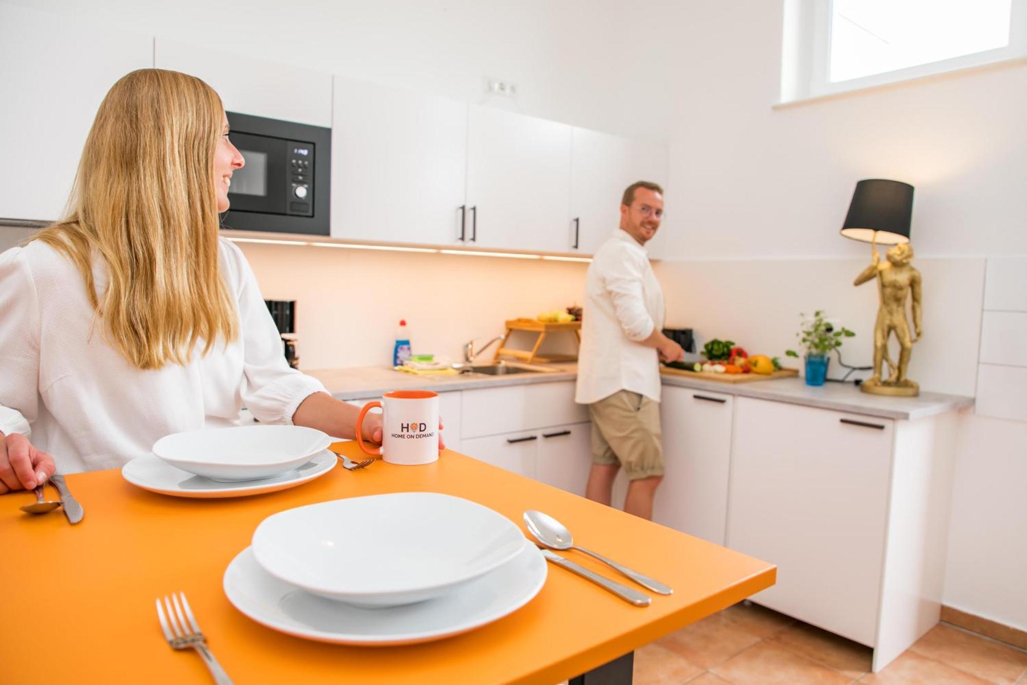 City Apartment "Hans Seat" Rostock Mit Rooftop-Terrasse エクステリア 写真